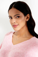 Stellise Silver Pendant and Earrings Set