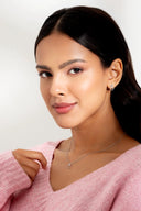 Elara Silver Pendant and Earrings Set