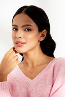 Corintha Silver Pendant and Earrings Set