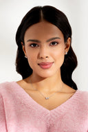 Miréa Silver Pendant and Earrings Set