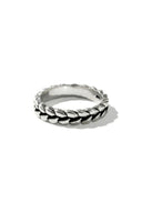 Simone Weave Silver Ring Parman