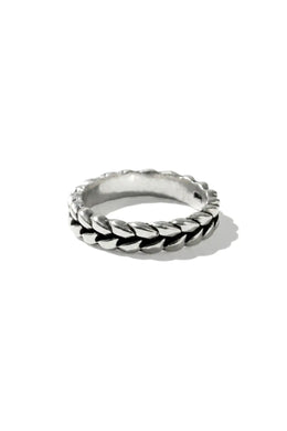 Simone Weave Silver Ring Parman