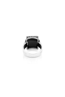 Samson Black Men’s Silver Ring