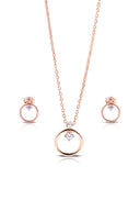 Orbitte Silver Pendant and Earrings Set