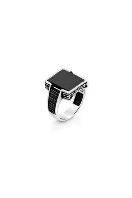Samson Black Men’s Silver Ring
