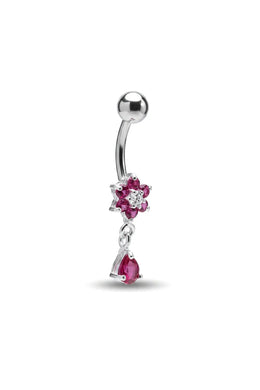 Petal Drop Belly Button Ring