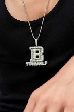 B Yourself Silver Pendant