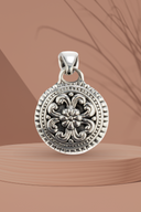 Mukti Shield Silver Pendant