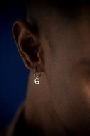 Circle of Peace Silver Hoops