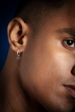 Circle of Peace Silver Hoops