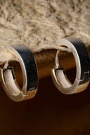 Classic Clip Silver Hoops