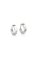 Classic Clip Silver Hoops