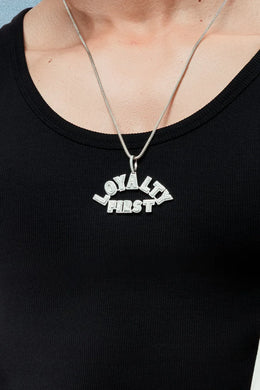 Code Loyal Silver Pendant