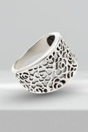 Tribal Bloom Silver Ring