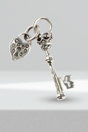 Cleo ‘Lock & Key’ Silver Pendant