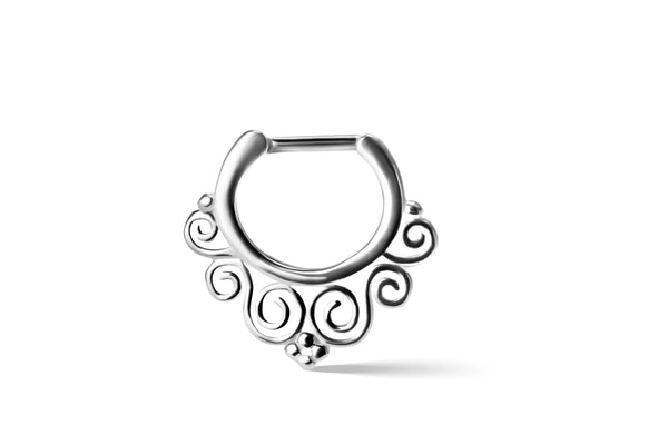 Vireya Silver Septum Ring