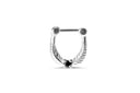 Noctra Silver Septum Ring