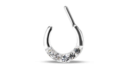 Luneth Silver Septum Ring