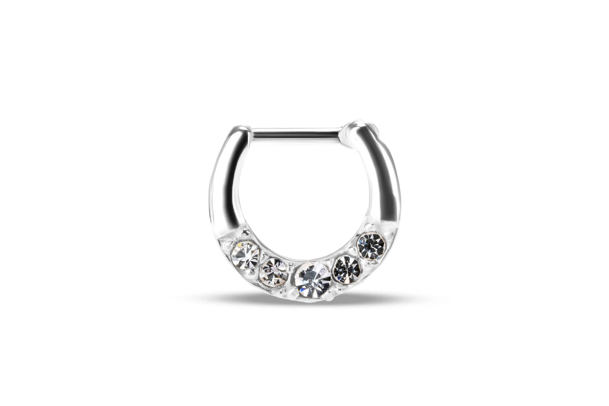 Luneth Silver Septum Ring