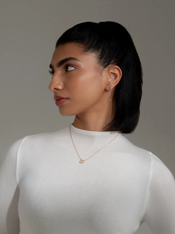 Coralie Silver Pendant and Earrings Set