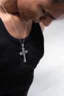 ‘Cross My Heart’ Men’s Silver Pendant Parman
