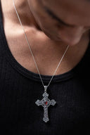 ‘Cross My Heart’ Men’s Silver Pendant Parman