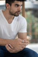 Cryptic Skull Men’s Silver Ring Parman
