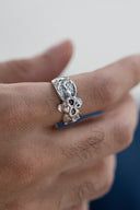 Cryptic Skull Men’s Silver Ring Parman