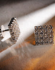 Luxe Matrix Silver Studs