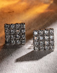 Luxe Matrix Silver Studs