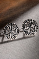 silver mens stud earrings