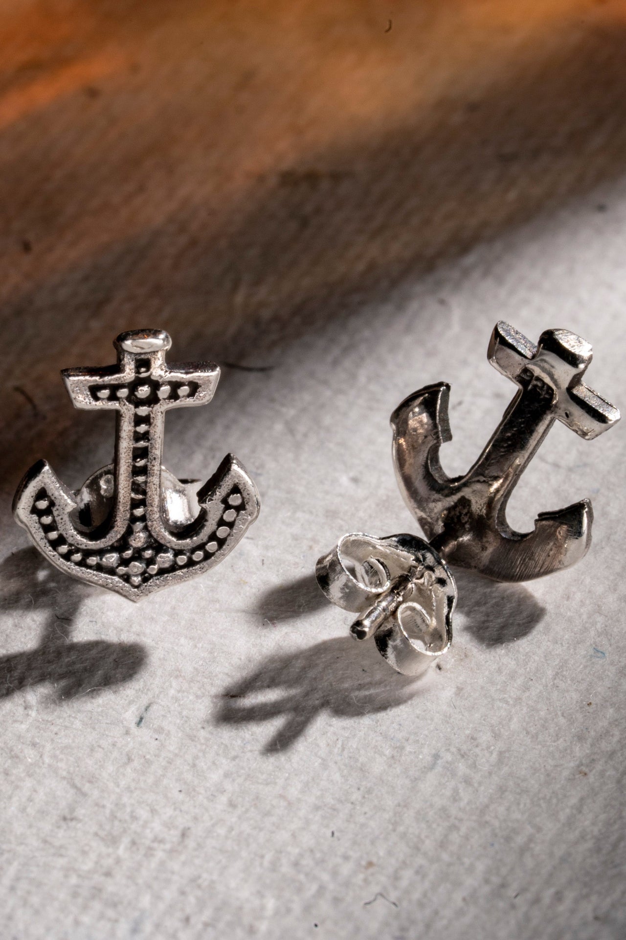 silver mens stud earrings