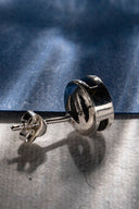 silver mens stud earrings