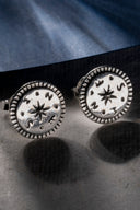 silver mens stud earrings