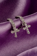 Starlight Reverie Silver Hoops