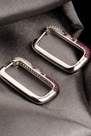 Rose Mirage Silver Earrings