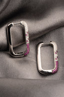 Rose Mirage Silver Earrings