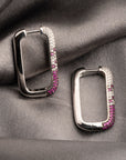 Rose Mirage Silver Earrings