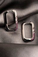 Rose Mirage Silver Earrings