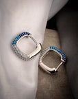 Midnight Tide Silver Earrings