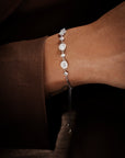 Moonlit Grace Silver Bracelet