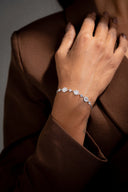 Moonlit Grace Silver Bracelet