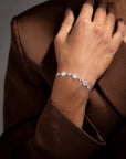 Moonlit Grace Silver Bracelet