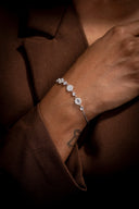 Moonlit Grace Silver Bracelet