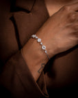 Moonlit Grace Silver Bracelet