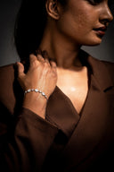 Moonlit Grace Silver Bracelet