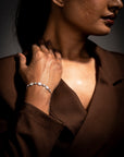 Moonlit Grace Silver Bracelet