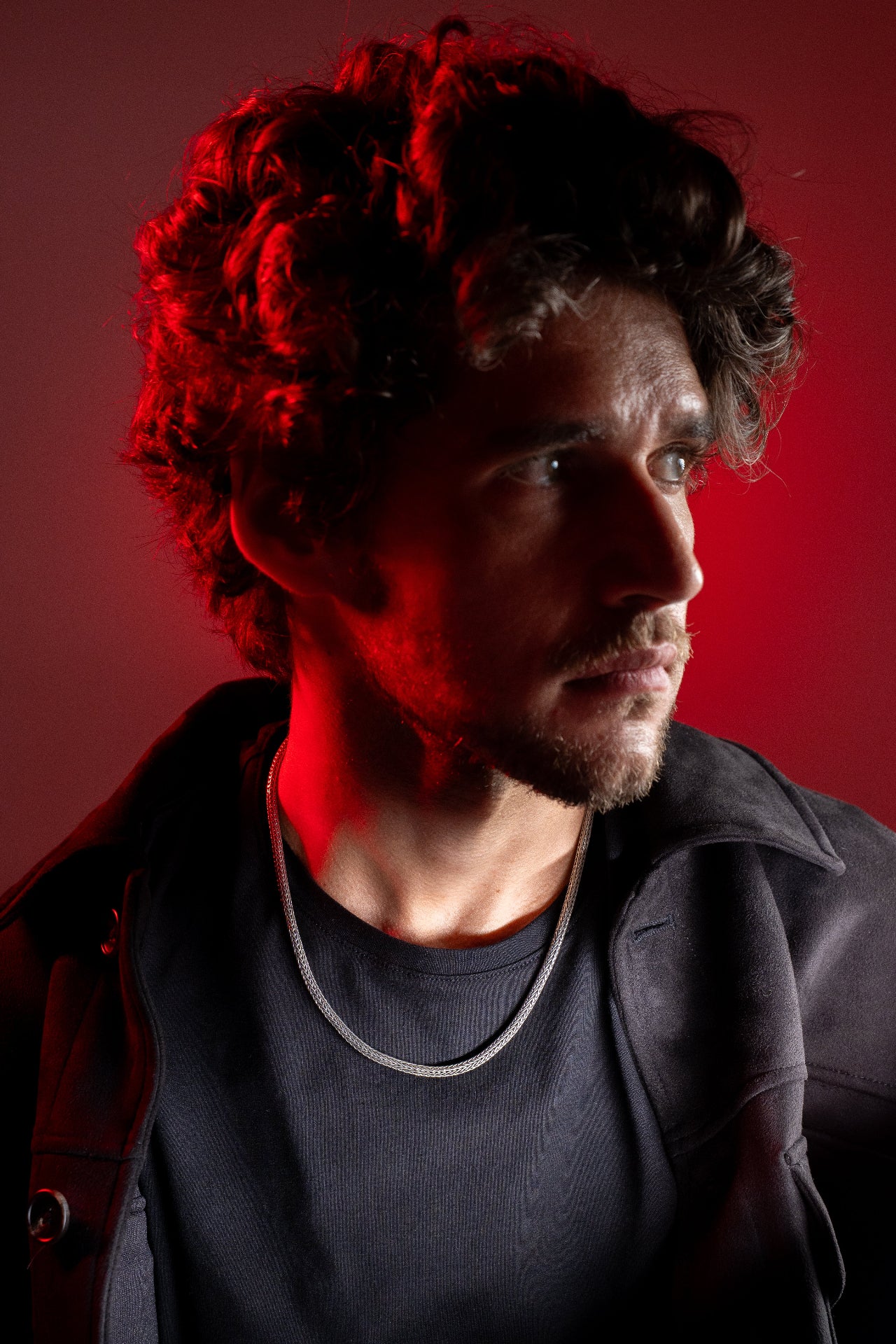 silver neck chain for men