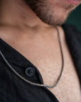 Ashva Torque Men’s Silver Chain