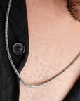 Ashva Torque Men’s Silver Chain